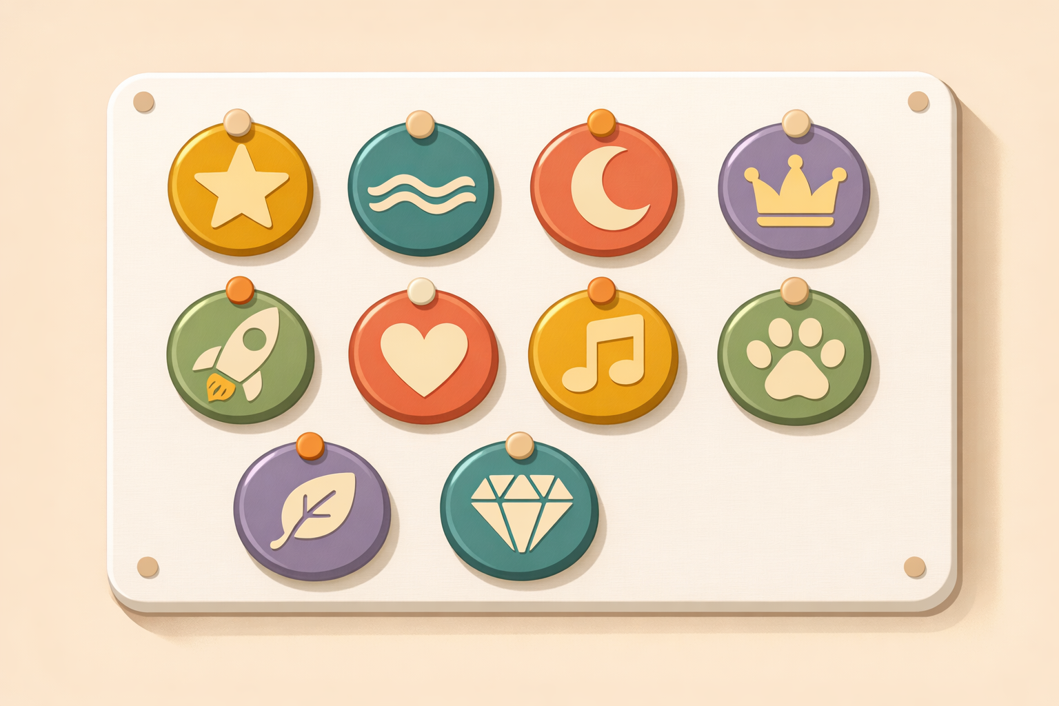 Pin collection display